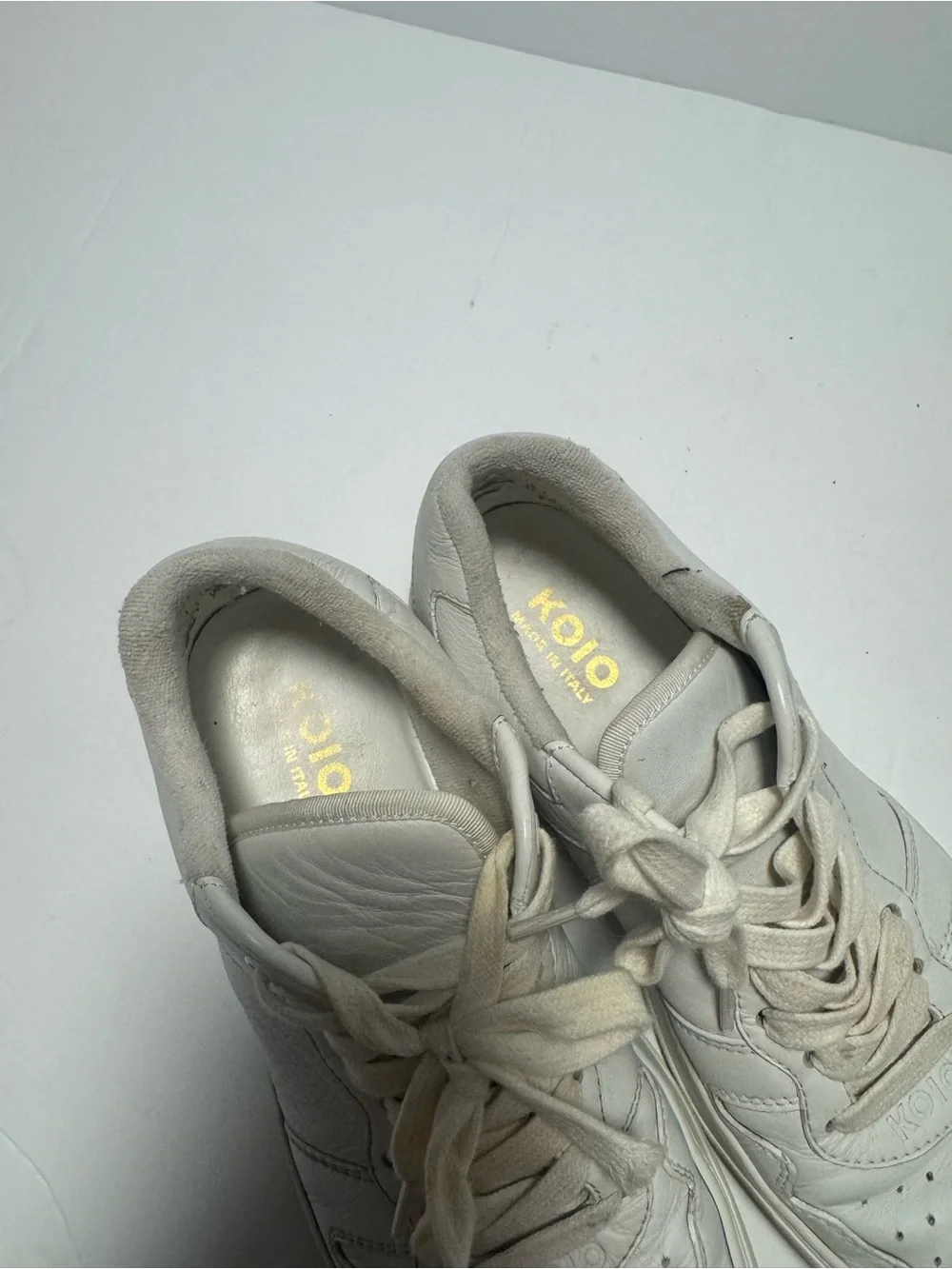 Koio Metro Low Top Court Sneakers Size 8 Leather